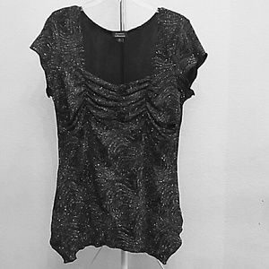 Dazzling Blue and Black Top